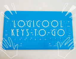 iPad&iPhone用bluetooth無線キーボードなら軽い&薄い&防水のlogicool「KEYS-TO-GO」。8時間使用でも22日使える長時間バッテリー。