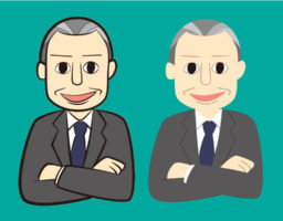 【無料素材】おじさんのイラスト(1)【商用可・クレジット表記不要】